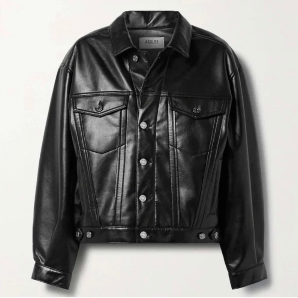 Agolde Oversized Charli Recycled Leather Jacket